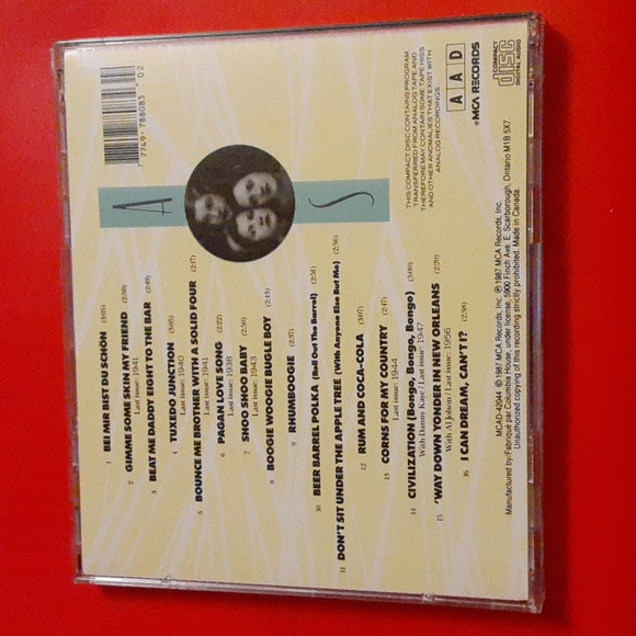 The Andrews Sisters 50th Anniversary Collection Volume One CD - Picture 3 of 4